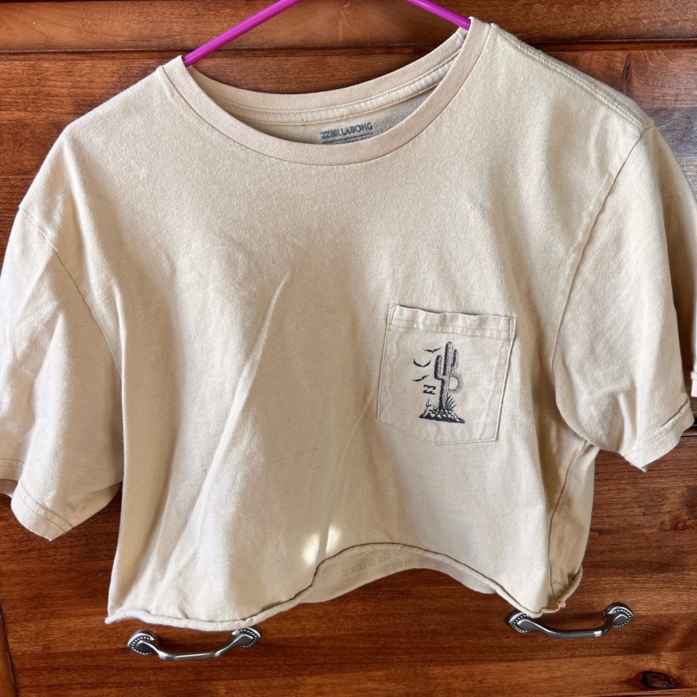 Billabong Tan Desert Oversized Crop